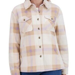 SAGE Women's Plush Shirt Jacket NEW